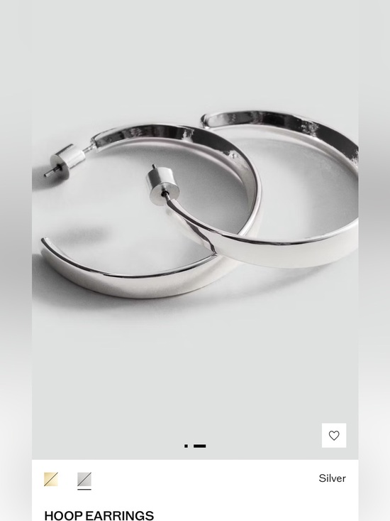 Mango Jewelry - Mango Silver Hoop Earrings